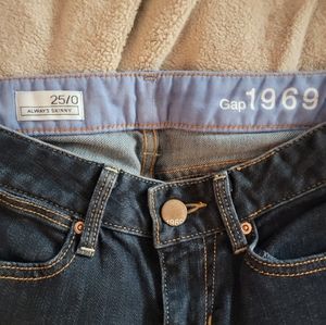 Gap 1969 straight leg jeans, size 0, #213324